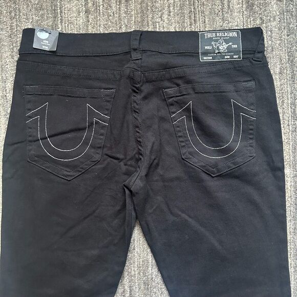 True Religion Geno Black Slim Fit Relaxed Jeans, Size 38 x 32, NWT - Picture 9 of 10